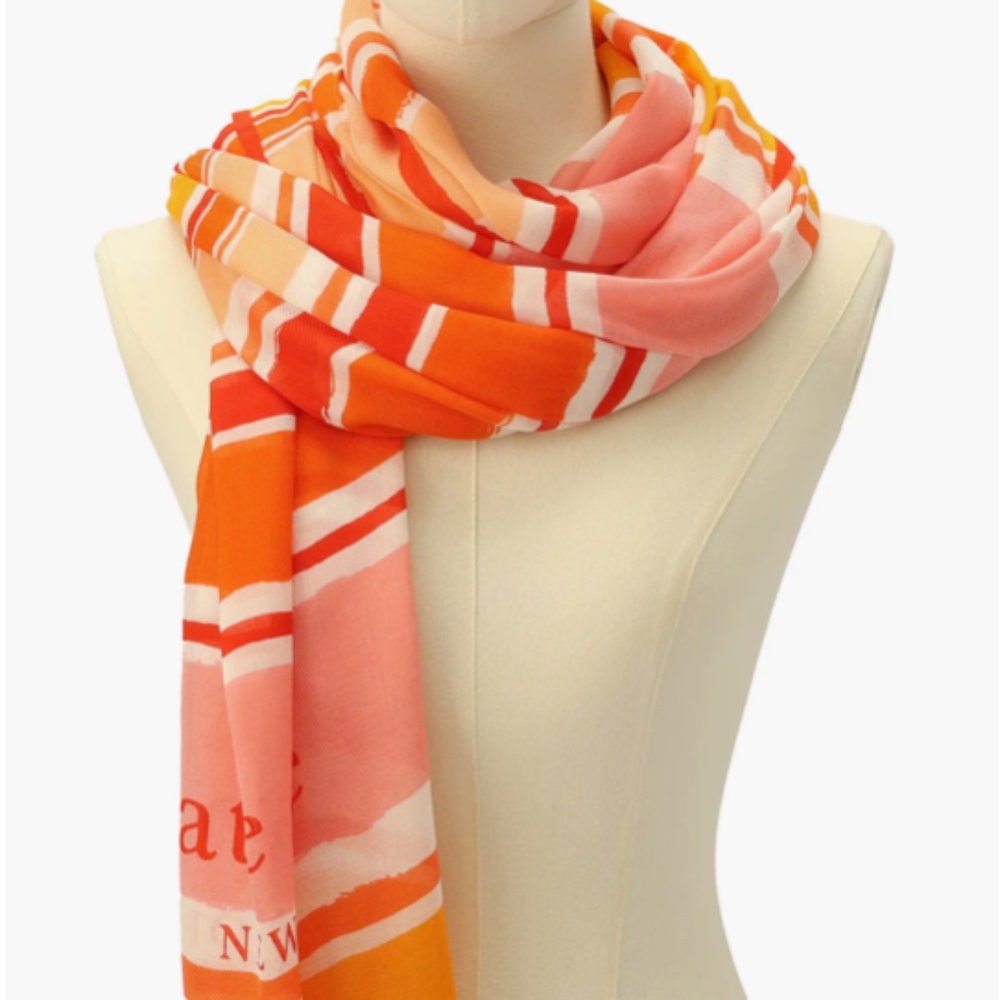 Kate spade New York Ocean Stripe Large Scarf